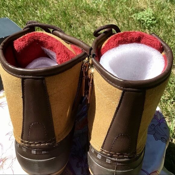 TOMMY HILFIGER ROAN LACE UP DUCK BOOTS 9 NEW - Picture 7 of 16